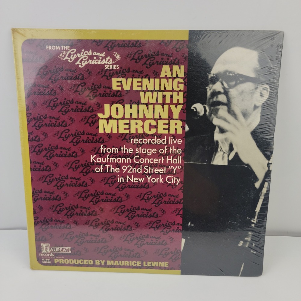Johnny Mercer An Evening With Johnny Mercer Live Vinyl LP Sealed Laureate LL-601